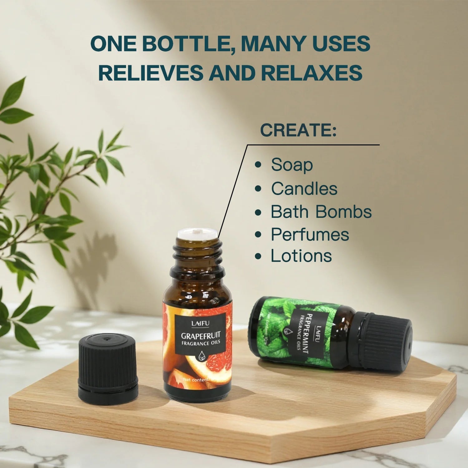 16x10ml Essential Oils Set for Diffuser Aromatherapy Candle Making Perfume Home Fragrance Humidifier Ideal Gifts